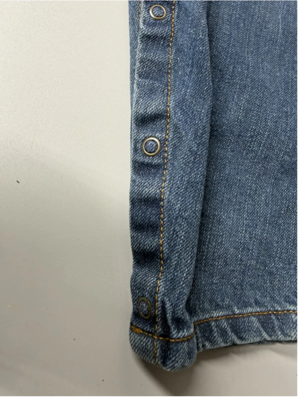 Carhartt Denim Bib Overalls kids Boys Washed Denim 24 Months Snap Leg